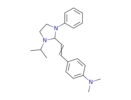 Molecular Structure of 74401-96-0 (2-(p-dimethylaminostyryl)-N-isopropyl-N'-phenyl-1,3-imidazolidine)