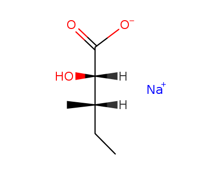 Pentanoic acid,2-hydroxy-3-methyl-, sodium salt (1:1), (2S,3S)-