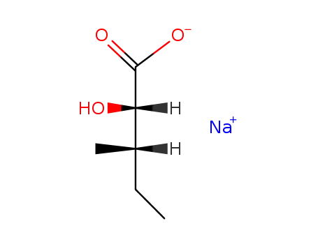 Molecular Structure of 54641-22-4 (sodium [S-(R*,R*)]-2-hydroxy-3-methylvalerate)