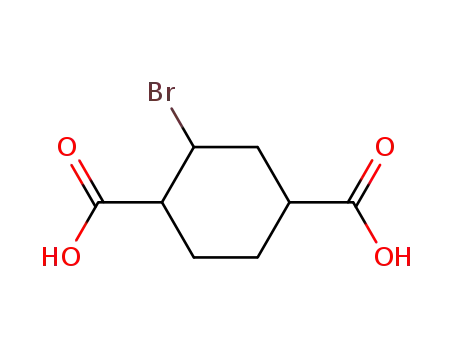 Molecular Structure of 58498-24-1 (2-bromo-cyclohexane-1,4-dicarboxylic acid)