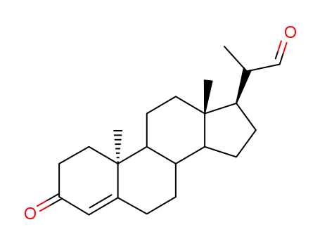Molecular Structure of 903-30-0 (2-(10,13-DIMETHYL-3-OXO-2,3,6,7,8,9,10,11,12,13,14,15,16,17-TETRADECAHYDRO-1H-CYCLOPENTA[A]PHENANTHREN-17-YL)PROPANAL)