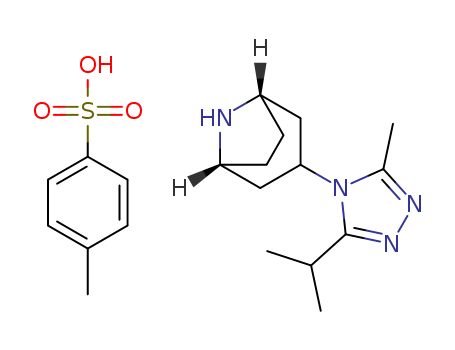 3-(3-isopropyl-5-methyl-4H-1,2,4-triazol-4-yl)-exo-8-azabicyclo[3.2.1]octane p-toluenesulfonic acid salt