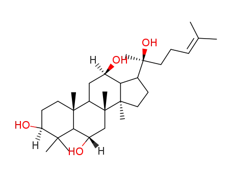 Molecular Structure of 1453-93-6 (Protopanaxatriol)
