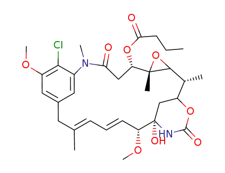 Molecular Structure of 66547-09-9 (Maytansinol butyrate)