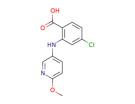 Benzoic acid,4-chloro-2-[(6-methoxy-3-pyridinyl)amino]- cas  6626-07-9