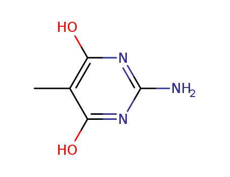 Molecular Structure of 6627-65-2 (2-amino-6-hydroxy-5-methyl-1H-pyrimidin-4-one)