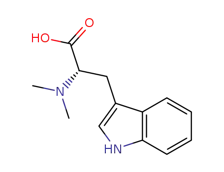 Molecular Structure of 2812-40-0 (N,N-α-dimethyl-L-tryptophan)
