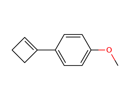 Molecular Structure of 164171-78-2 (Benzene, 1-(1-cyclobuten-1-yl)-4-methoxy-)
