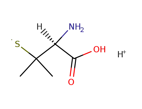 Molecular Structure of 5139-02-6 (3-Mercaptovaline)