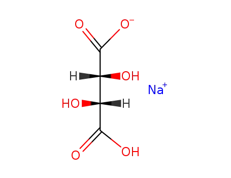 Molecular Structure of 526-94-3 (SODIUM BITARTRATE)