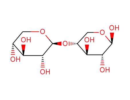 Molecular Structure of 552-71-6 (β-D-xylopyranosyl-(1→4)-β-D-xylopyranose)
