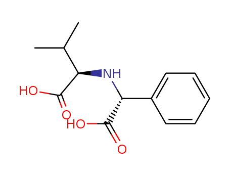 Molecular Structure of 112496-42-1 ((R)-2-[((R)-Carboxy-phenyl-methyl)-amino]-3-methyl-butyric acid)