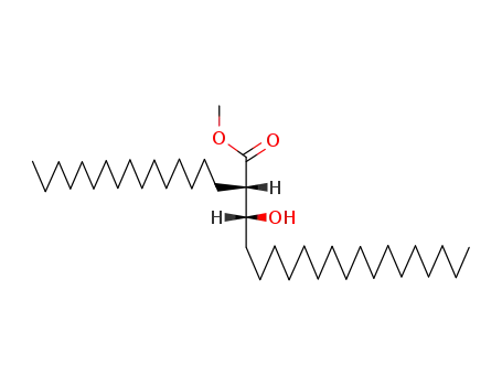Molecular Structure of 94071-23-5 (methyl 2-hexadecyl-3-hydroxyicosanoate)
