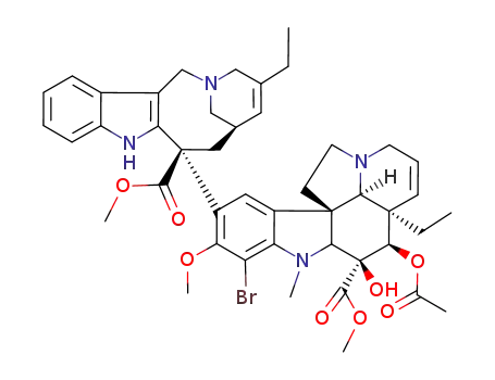 Molecular Structure of 89384-09-8 (bromo-12 nor-5' anhydrovinblastine)
