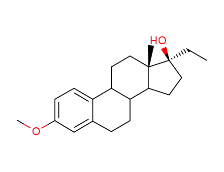 Molecular Structure of 17550-02-6 (17α-Ethylestradiol 3-methyl ether)