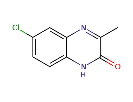 Molecular Structure of 76672-27-0 (2(1H)-Quinoxalinone, 6-chloro-3-methyl-)