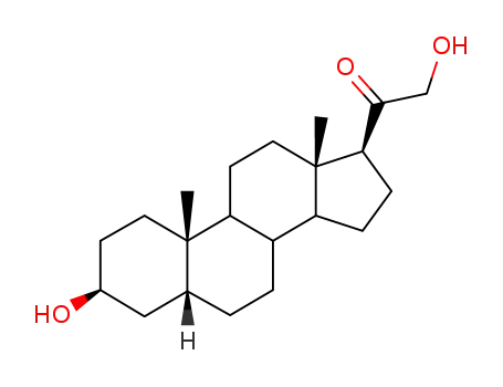 Molecular Structure of 567-01-1 (3-BETA,5-ALPHA-TETRAHYDRODEOSOXYCORTICOSTERONE)