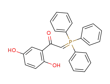 Molecular Structure of 107127-93-5 (1-(2,5-Dihydroxy-phenyl)-2-(triphenyl-λ<sup>5</sup>-phosphanylidene)-ethanone)