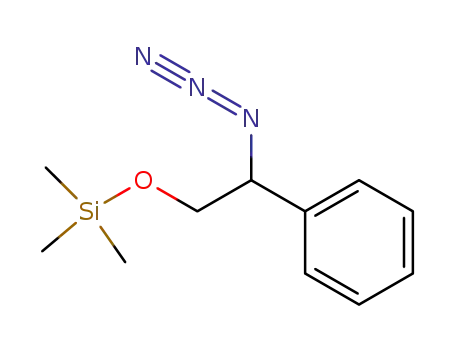 Molecular Structure of 105256-36-8 (Silane, (2-azido-2-phenylethoxy)trimethyl-)