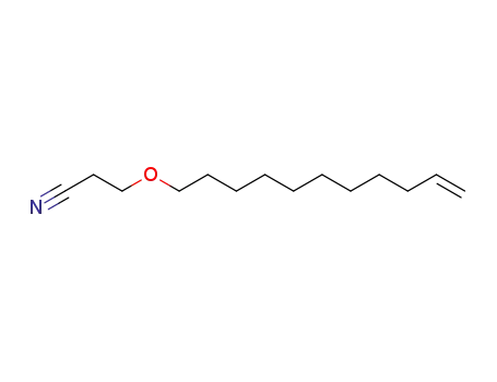 Molecular Structure of 63095-34-1 (3-(10-Undecenyloxy)propiononitrile)