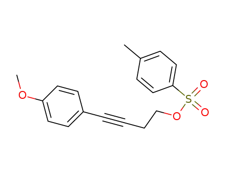 Molecular Structure of 87639-43-8 (3-Butyn-1-ol, 4-(4-methoxyphenyl)-, 4-methylbenzenesulfonate)