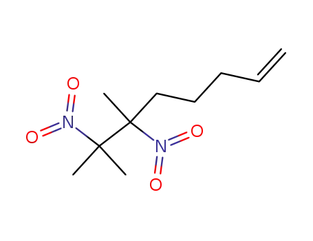 Molecular Structure of 96246-38-7 (2,3-dimethyl-2,3-dinitro-7-octene)