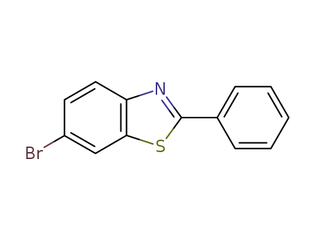 Molecular Structure of 77333-67-6 (Benzothiazole, 6-bromo-2-phenyl-)