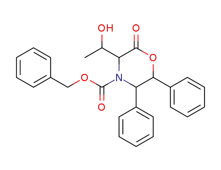(5S,6R)-3-(1-Hydroxy-ethyl)-2-oxo-5,6-diphenyl-morpholine-4-carboxylic acid benzyl ester