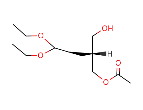 Molecular Structure of 144461-19-8 (1,3-Propanediol, 2-(2,2-diethoxyethyl)-,monoacetate,(R)-)