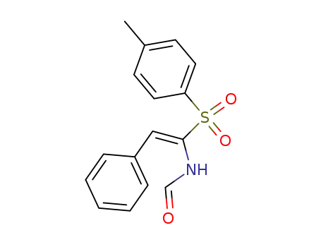 N-[(E)-2-phenyl-1-(toluene-4-sulfonyl)-vinyl]-formamide