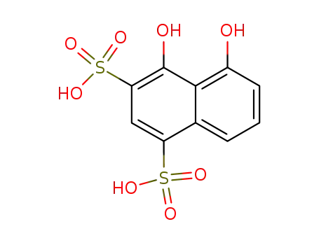 Molecular Structure of 23894-05-5 (4,5-dihydroxy-naphthalene-1,3-disulfonic acid)