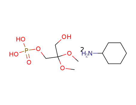 Molecular Structure of 102783-60-8 (DIHYDROXYACETONE PHOSPHATE DIMETHYL KETAL DI(MONOCYCLOHEXYLAMMONIUM) SALT: MONOHYDRATE)