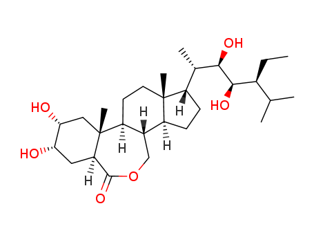 (22R,23R,24S)-2α,3α,22,23-tetrahydroxy-24-ethyl-B-homo-7-oxa-5α-cholestan-6-one