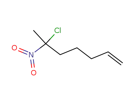 Molecular Structure of 96246-33-2 (2-chloro-2-nitrohept-6-ene)