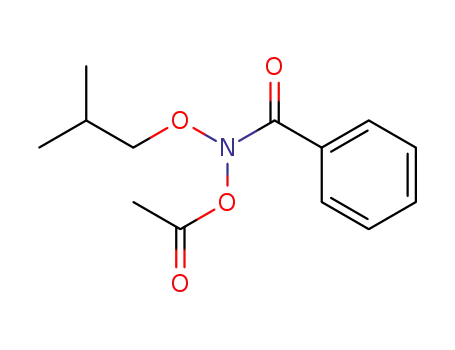 Molecular Structure of 139259-65-7 (Benzamide, N-(acetyloxy)-N-(2-methylpropoxy)-)