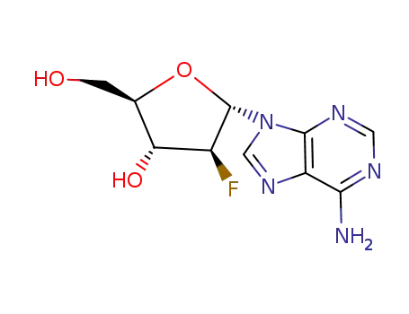 Molecular Structure of 20187-82-0 (9-(2-deoxy-2-fluoro-α-D-arabinofuranosyl)adenine)