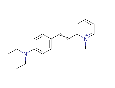 Pyridinium,2-[2-[4-(diethylamino)phenyl]ethenyl]-1-methyl-, iodide (1:1)