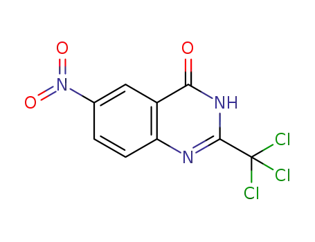 Molecular Structure of 98591-28-7 (6-nitro-2-trichloromethylquinazolin-4(3H)-one)