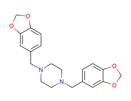 1,4- 비스 (벤조 [1,3] 디 옥솔 -5- 일 메틸) 피페 라진
