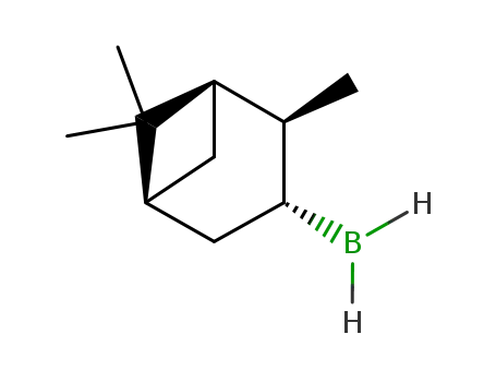 Molecular Structure of 64234-27-1 ([(1R,2S,3R,5R)-2,6,6-Trimethylbicyclo[3.1.1]hept-3-yl]borane)
