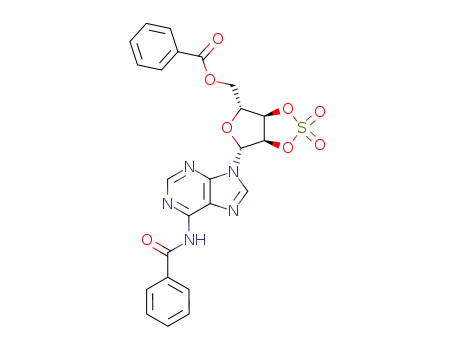 2',3'-cyclic sulfates of N<sup>6</sup>,5'-O-dibenzoyladenosine