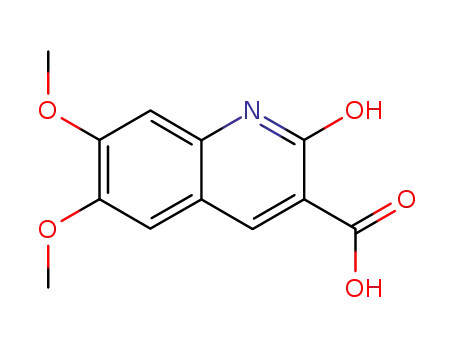 Molecular Structure of 5278-37-5 (6,7-dimethoxy-2-oxo-1,2-dihydroquinoline-3-carboxylic acid)