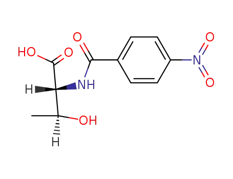 Molecular Structure of 7402-25-7 (<i>N</i>-(4-nitro-benzoyl)-D<sub>s</sub>-threonine)