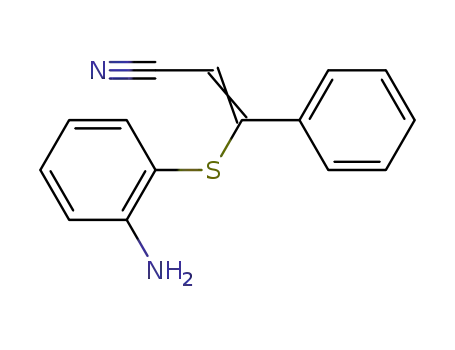 3-(2-Aminophenylthio)-3-phenylprop-2-enenitrile