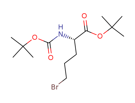 tert-butyl (2S)-5-bromo-2-[(2-methylpropan-2-yl)oxycarbonylamino]pentanoate