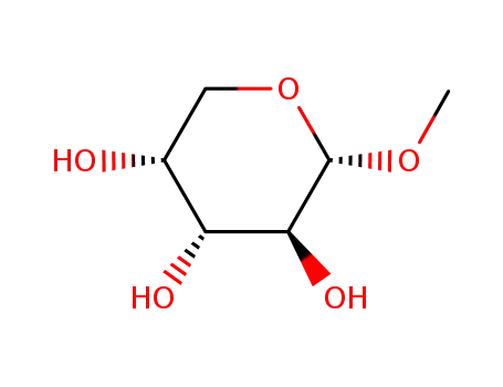 Molecular Structure of 1825-00-9 (METHYL BETA-L-ARABINOPYRANOSIDE)