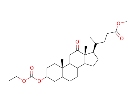 Methyl 3alpha-((ethoxycarbonyl)oxy)-12-oxo-5-beta-cholan-24-oate