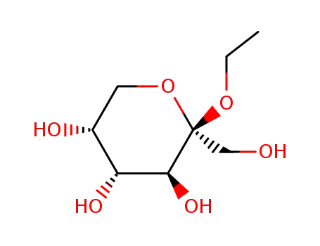 Molecular Structure of 53416-07-2 (β-D-fructopyranoside, ethyl)