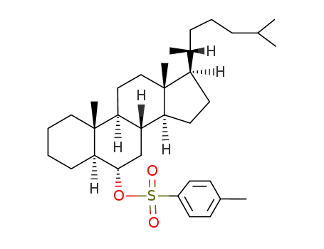 Molecular Structure of 96744-50-2 (6α-(toluene-4-sulfonyloxy)-5α-cholestane)