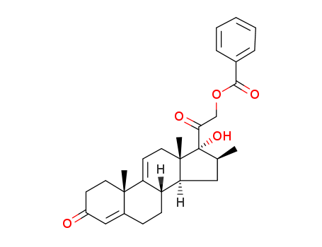 Pregna-4,9(11)-diene-3,20-dione,21-(benzoyloxy)-17-hydroxy-16-methyl-, (16b)- (9CI)